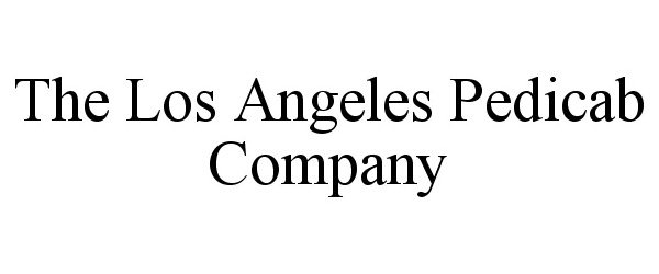  THE LOS ANGELES PEDICAB COMPANY