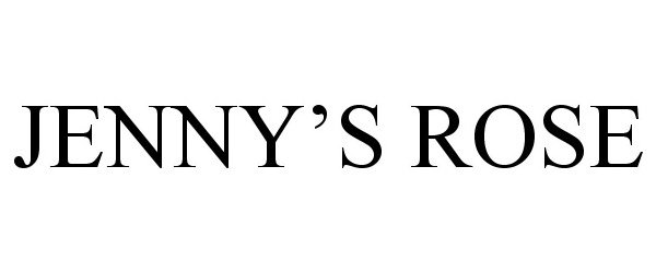 Trademark Logo JENNY'S ROSE