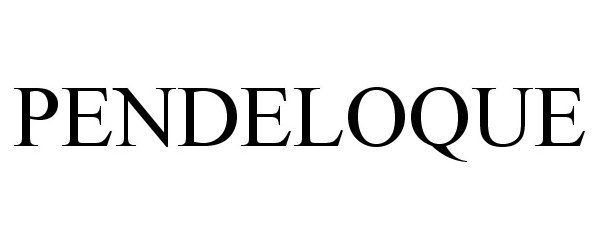 Trademark Logo PENDELOQUE