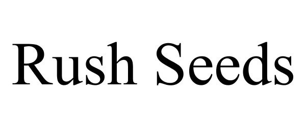 Trademark Logo RUSH SEEDS