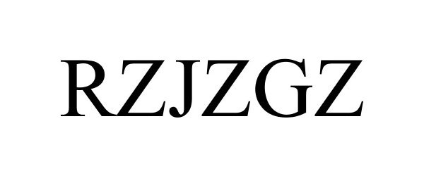 Trademark Logo RZJZGZ