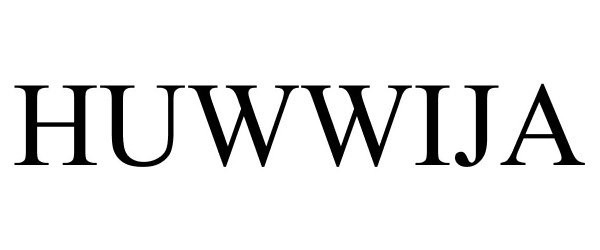 Trademark Logo HUWWIJA
