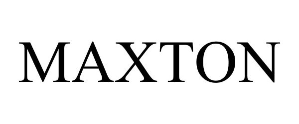 Trademark Logo MAXTON