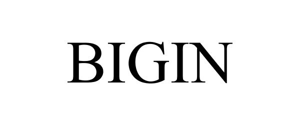 Trademark Logo BIGIN