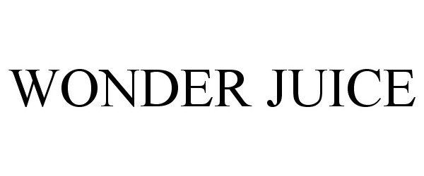 Trademark Logo WONDER JUICE