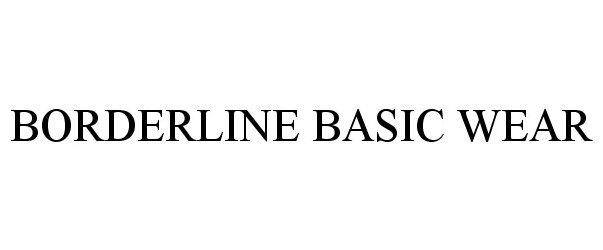 Trademark Logo BORDERLINE BASIC WEAR