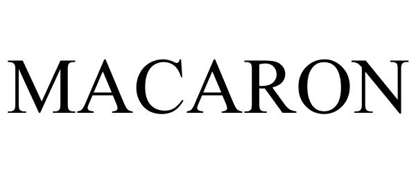 Trademark Logo MACARON