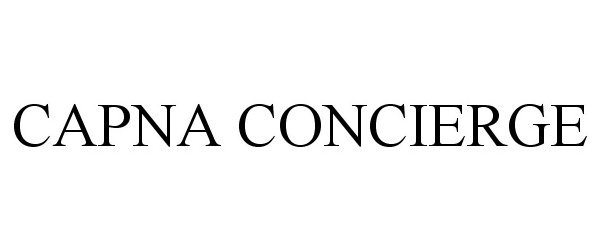 Trademark Logo CAPNA CONCIERGE