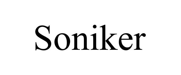 Trademark Logo SONIKER