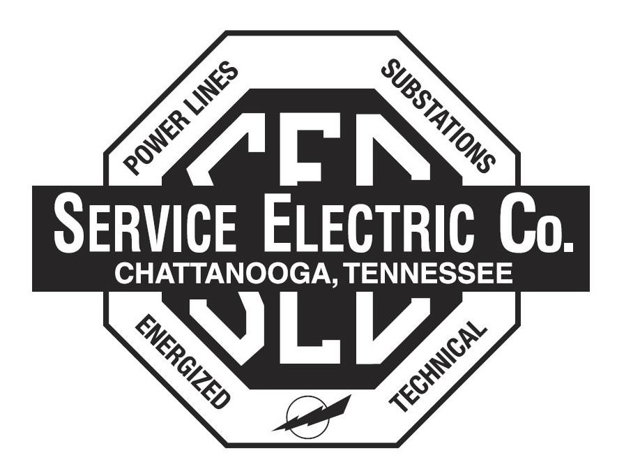 Trademark Logo SERVICE ELECTRIC CO. CHATTANOOGA, TENNESSEE SEC POWER LINES SUBSTATIONS ENERGIZED TECHNICAL