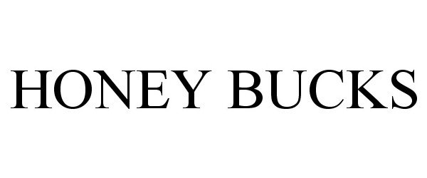 Trademark Logo HONEY BUCKS