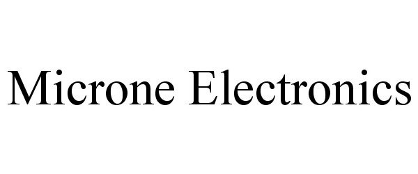 Trademark Logo MICRONE ELECTRONICS