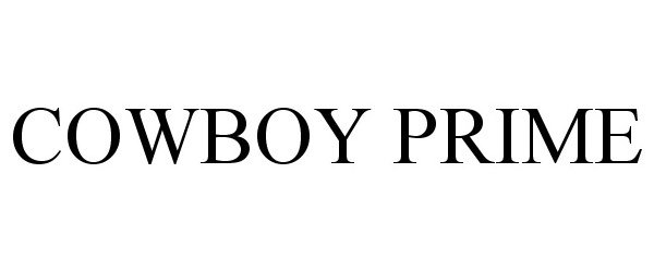 Trademark Logo COWBOY PRIME