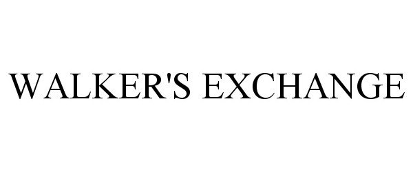 Trademark Logo WALKER'S EXCHANGE