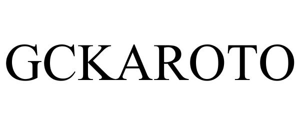 Trademark Logo GCKAROTO