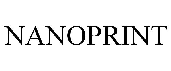 Trademark Logo NANOPRINT