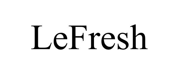 Trademark Logo LEFRESH