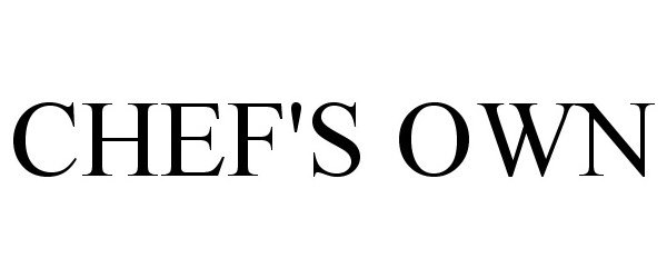 Trademark Logo CHEF'S OWN