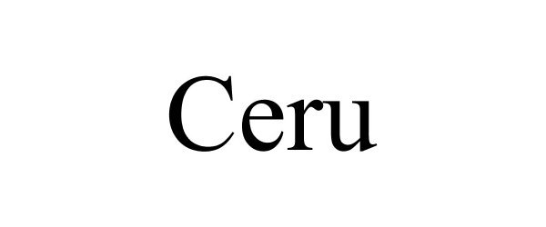 Trademark Logo CERU