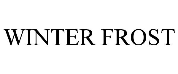 Trademark Logo WINTER FROST