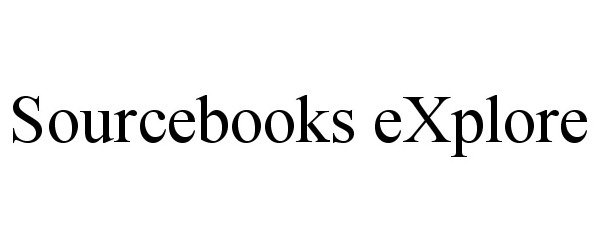 Trademark Logo SOURCEBOOKS EXPLORE