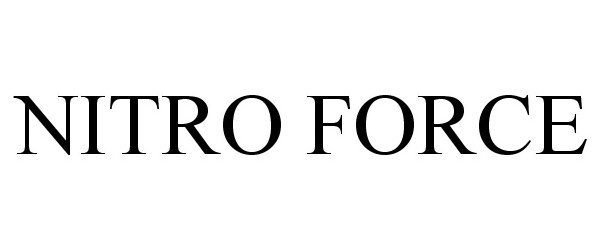 Trademark Logo NITRO FORCE