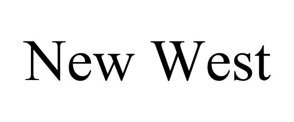 Trademark Logo NEW WEST