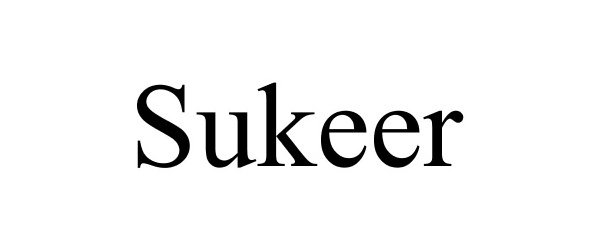 Trademark Logo SUKEER