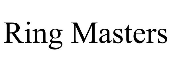 Trademark Logo RING MASTERS
