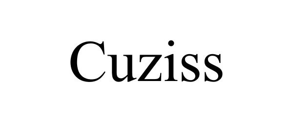 Trademark Logo CUZISS