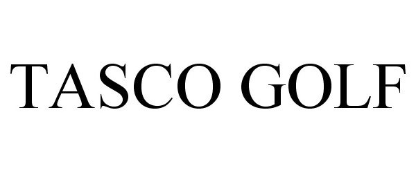 Trademark Logo TASCO GOLF