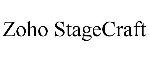 Trademark Logo ZOHO STAGECRAFT
