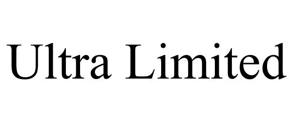 Trademark Logo ULTRA LIMITED