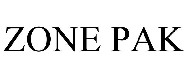 Trademark Logo ZONE PAK