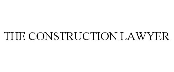 Trademark Logo THE CONSTRUCTION LAWYER