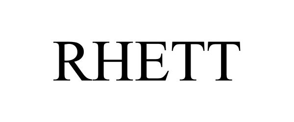 Trademark Logo RHETT