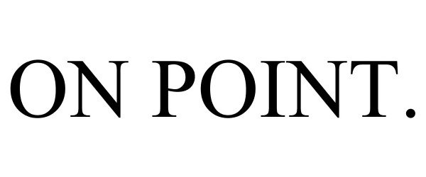 Trademark Logo ON POINT.
