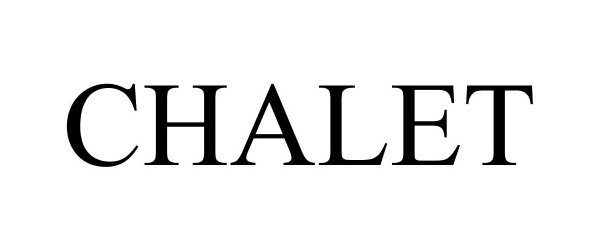 Trademark Logo CHALET