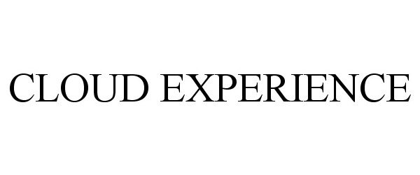 Trademark Logo CLOUD EXPERIENCE