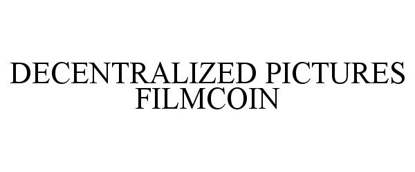 Trademark Logo DECENTRALIZED PICTURES FILMCOIN