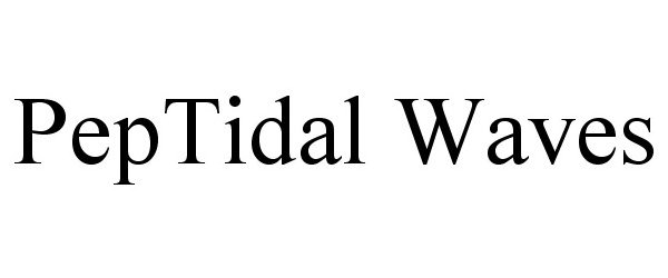 Trademark Logo PEPTIDAL WAVES