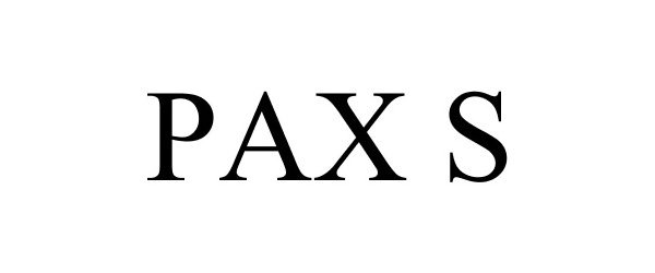 Trademark Logo PAX S