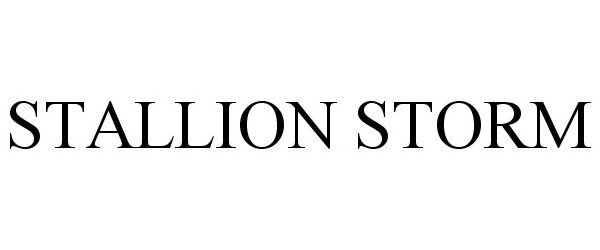Trademark Logo STALLION STORM
