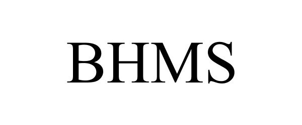 Trademark Logo BHMS