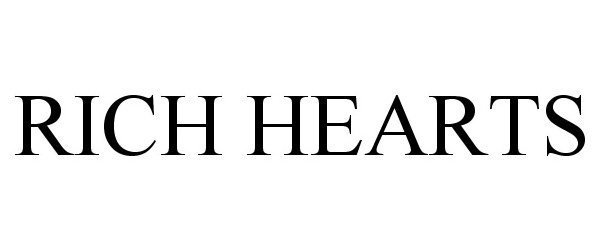 Trademark Logo RICH HEARTS