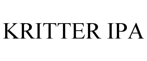 Trademark Logo KRITTER IPA