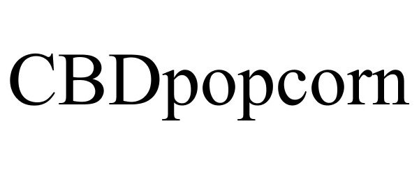 Trademark Logo CBDPOPCORN