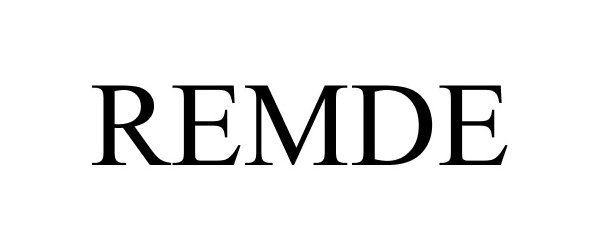 Trademark Logo REMDE