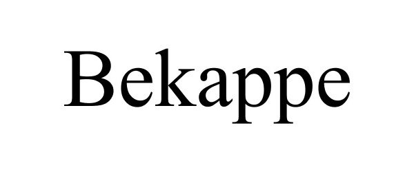  BEKAPPE