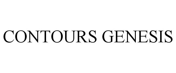 Trademark Logo CONTOURS GENESIS
